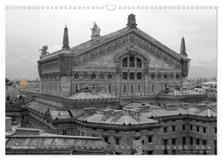 Produktbild: Paris Highlights Wandkalender 2026 DIN A3 quer (Wandkalender 2026 DIN A3 quer), CALVENDO Monatskalender