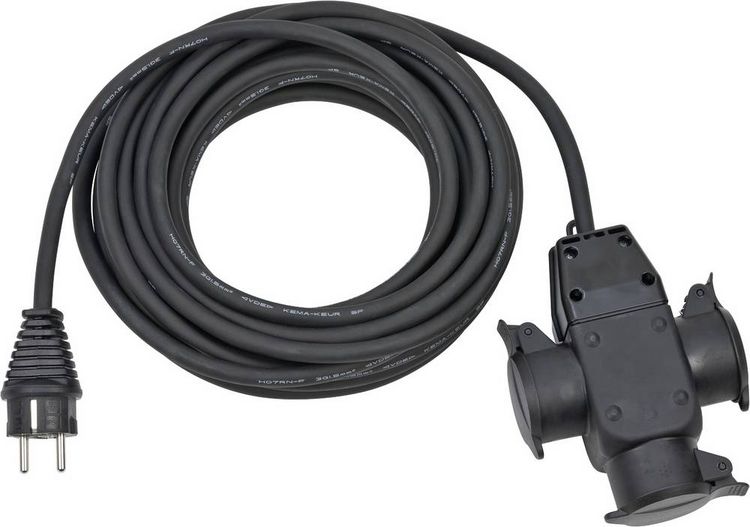 Produktbild: Brennenstuhl 1167810301 Strom Verl&auml;ngerungskabel Schwarz 10.00 m H07RN-F 3G 1,5 mm&sup2;