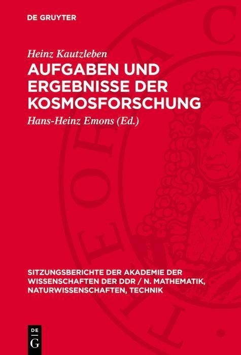 Produktbild: Aufgaben und Ergebnisse der Kosmosforschung