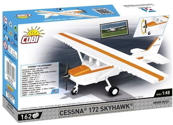 Produktbild: COBI 26623 - Cessna 172 Skyhawk, Ma&szlig;stab 1:48, Klemmbausteine, 162 Teile
