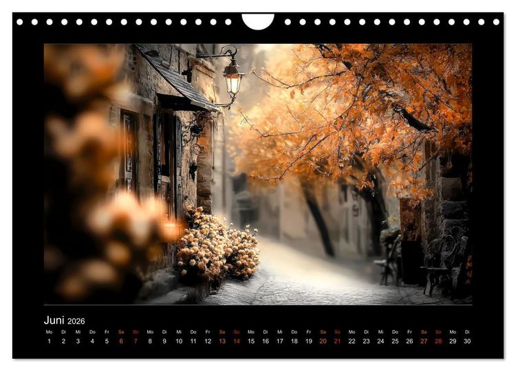 Produktbild: Die Seele der Stadt: stille Gassen, fl&uuml;sternde W&auml;nde (Wandkalender 2026 DIN A4 quer), CALVENDO Monatskalender