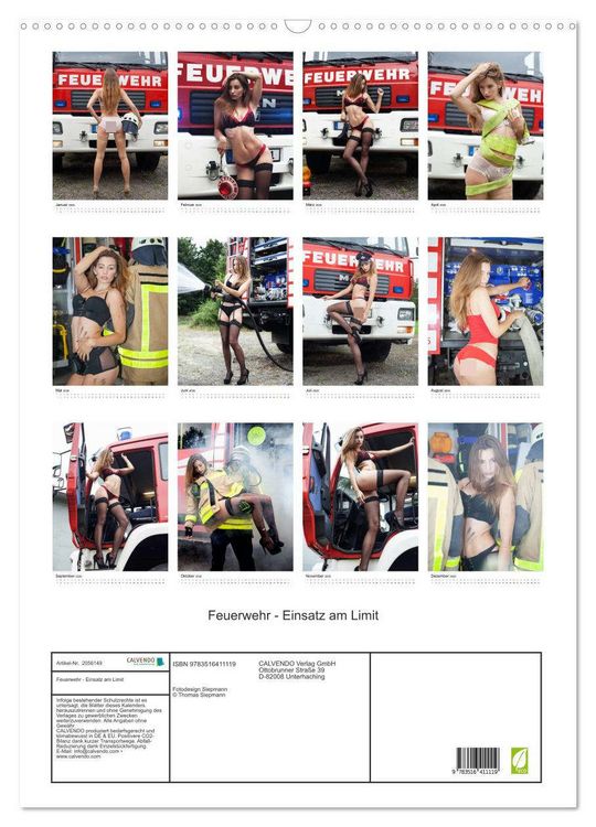 Produktbild: Feuerwehr - Einsatz am Limit (Wandkalender 2026 DIN A2 hoch), CALVENDO Monatskalender