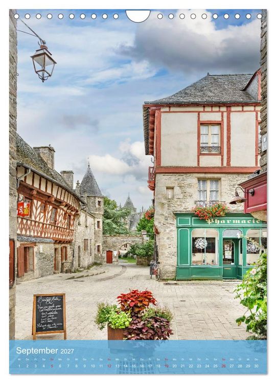 Produktbild: Bonjour Bretagne (Wandkalender 2027 DIN A4 hoch), CALVENDO Monatskalender