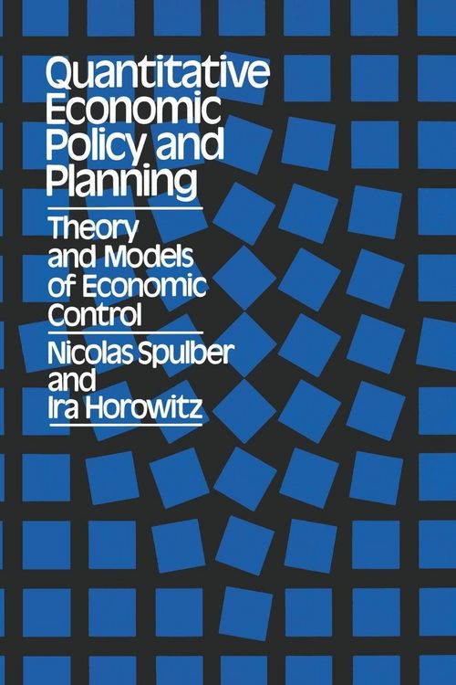 Produktbild: Quantitative Economic Policy and Planning