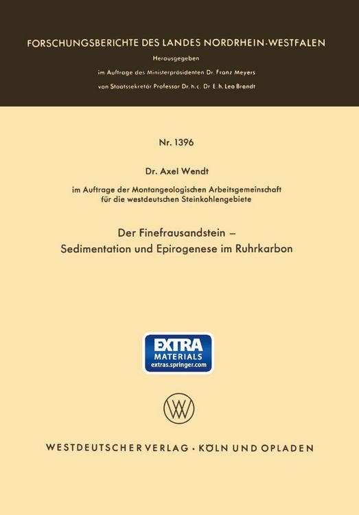 Produktbild: Der Finefrausandstein &mdash; Sedimentation und Epirogenese im Ruhrkarbon