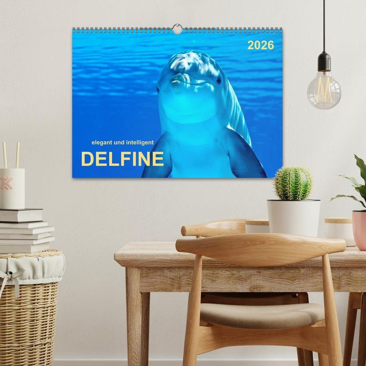 Produktbild: Delfine - elegant und intelligent (Wandkalender 2026 DIN A3 quer), CALVENDO Monatskalender