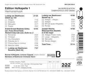 Produktbild: Edition Hofkapelle Vol.1 Harmoniemusik