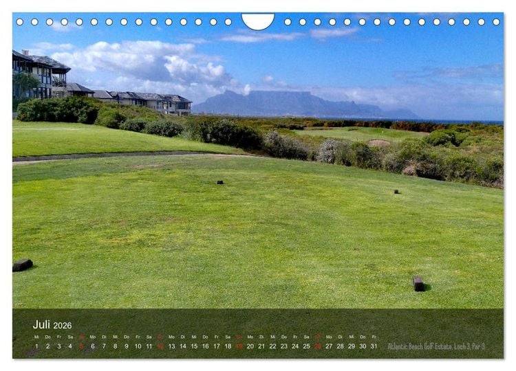 Produktbild: Golfpl&auml;tze Kapstadt (Wandkalender 2026 DIN A4 quer), CALVENDO Monatskalender