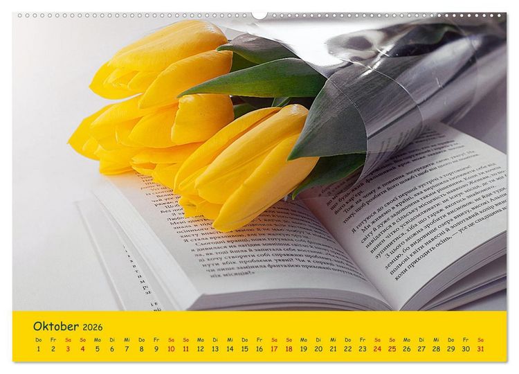 Produktbild: Tulpentraum (Wandkalender 2026 DIN A2 quer), CALVENDO Monatskalender