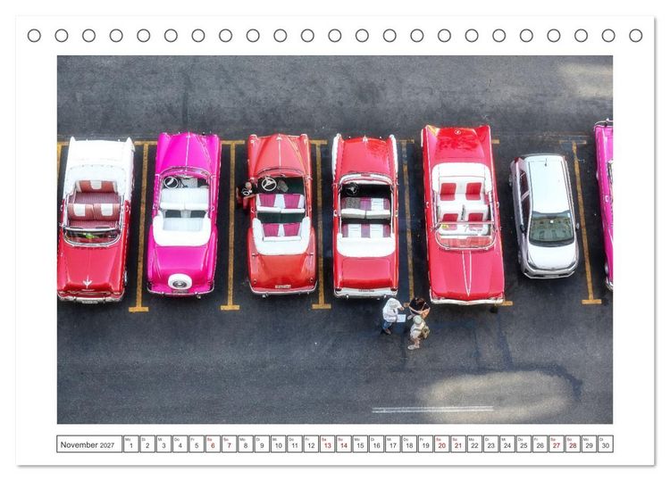 Produktbild: Amerikanische Legenden, unterwegs auf Kubas Stra&szlig;en (Tischkalender 2027 DIN A5 quer), CALVENDO Monatskalender
