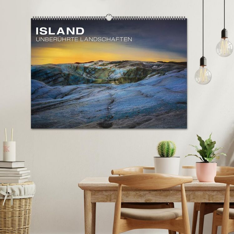 Produktbild: Island - Unber&uuml;hrte Landschaften (Wandkalender 2026 DIN A2 quer), CALVENDO Monatskalender