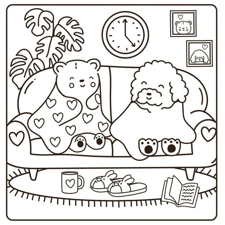 Produktbild: Cosy Coloring Ausmalset - Einfach niedlich ausmalen