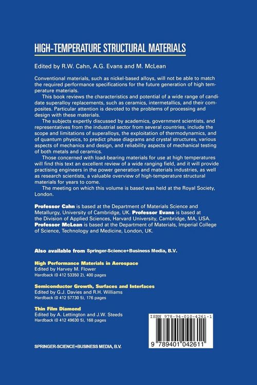 Produktbild: High-temperature Structural Materials
