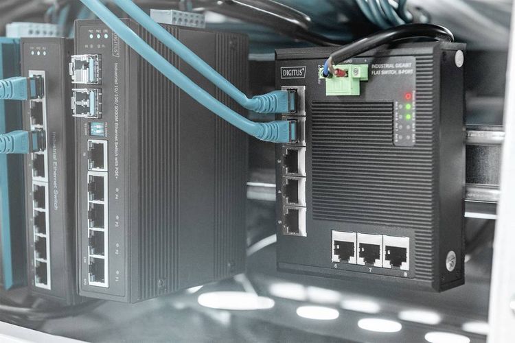 Produktbild: Digitus DN-651127 DN-651127 Industrial Ethernet Switch 8 Port 10 / 100 / 1000MBit/s