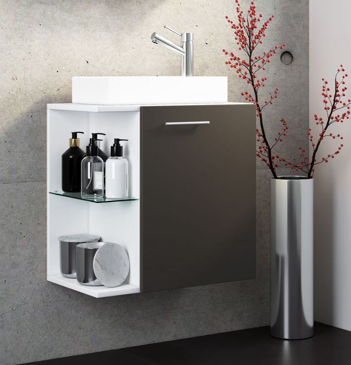 Produktbild: 2-tlg G&auml;ste WC Waschplatz Bad Waschtisch Hausa