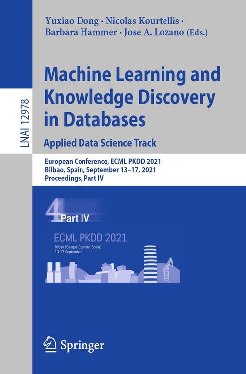 Produktbild: Machine Learning and Knowledge Discovery in Databases. Applied Data Science Track