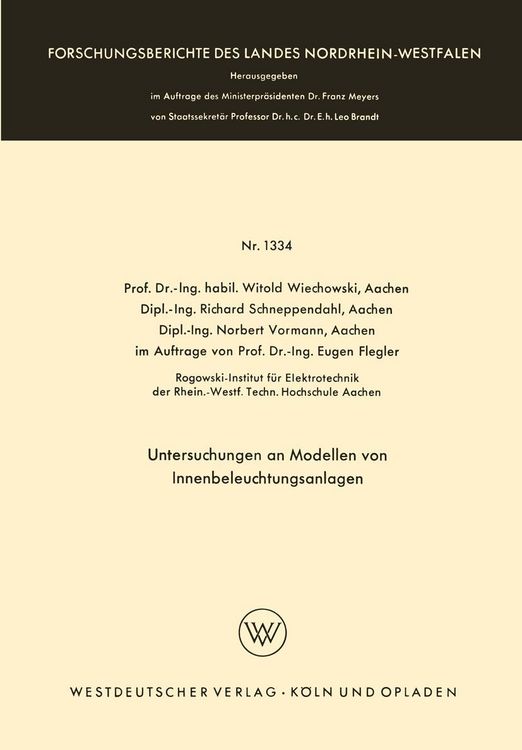 Produktbild: Untersuchungen an Modellen von Innenbeleuchtungsanlagen
