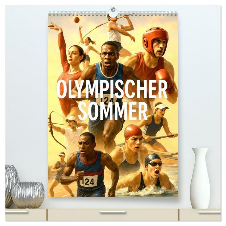 Produktbild: Olympischer Sommer (hochwertiger Premium Wandkalender 2026 DIN A2 hoch), Kunstdruck in Hochglanz