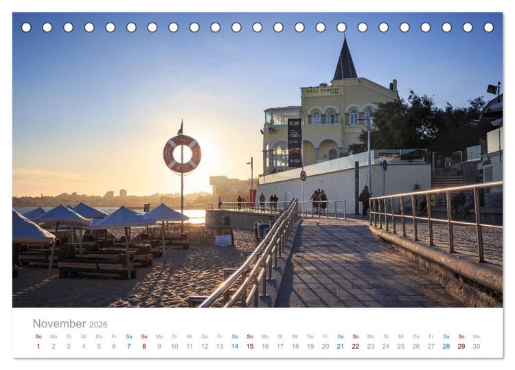 Produktbild: ESTORIL - die sch&ouml;nsten Badeorte Lissabons (Tischkalender 2026 DIN A5 quer), CALVENDO Monatskalender