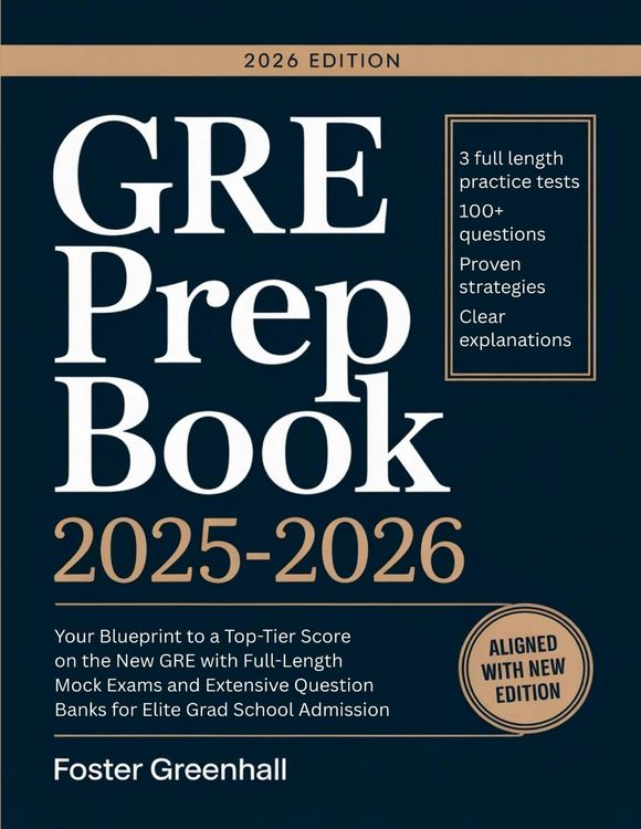 Produktbild: GRE Prep Book 2025-2026