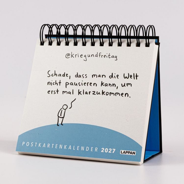 Produktbild: kriegundfreitag: Postkartenkalender 2027