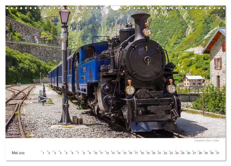 Produktbild: Dampfbahn Furka 2026 (Wandkalender 2026 DIN A3 quer), CALVENDO Monatskalender