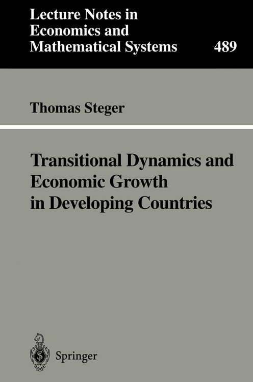 Produktbild: Transitional Dynamics and Economic Growth in Developing Countries
