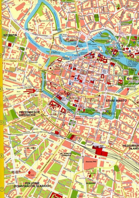 Produktbild: Stadtplan Breslau/Wrocław heute und 1932