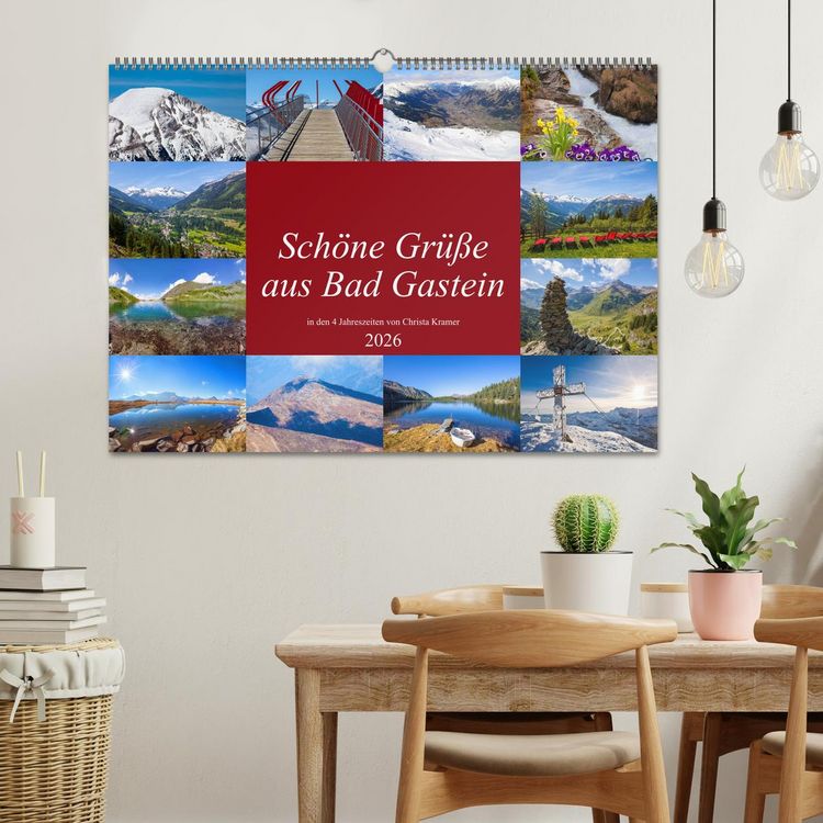 Produktbild: Sch&ouml;ne Gr&uuml;&szlig;e aus Bad Gastein (Wandkalender 2026 DIN A2 quer), CALVENDO Monatskalender