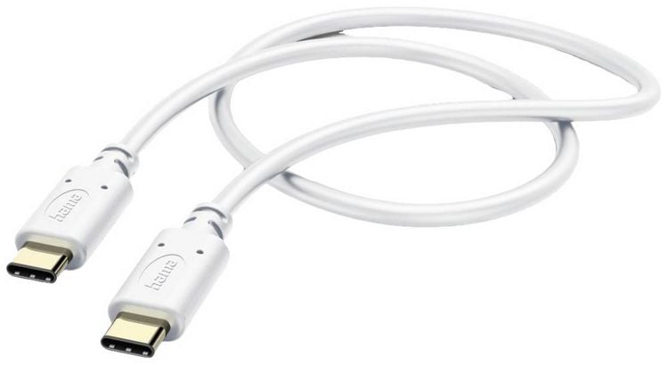 Produktbild: Hama USB-Ladekabel USB 2.0 USB-C&reg; Stecker, USB-C&reg; Stecker 1.50 m Wei&szlig; 00201592