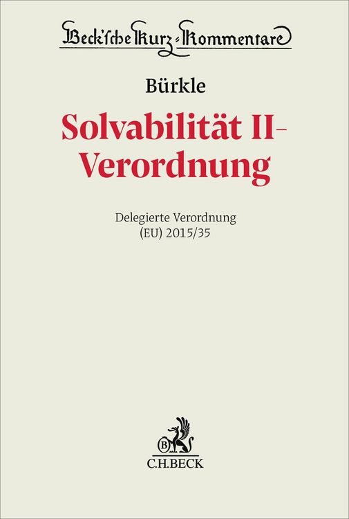 Produktbild: Solvabilit&auml;t II-Verordnung