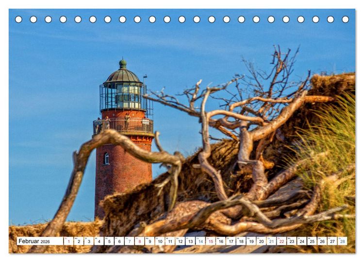 Produktbild: Prerow auf dem Dar&szlig; - Sehnsuchtsort an der Ostsee (Tischkalender 2026 DIN A5 quer), CALVENDO Monatskalender