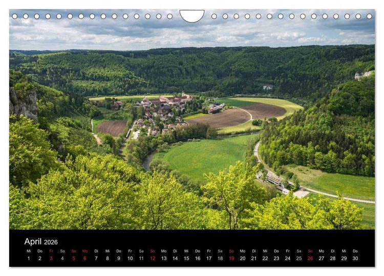 Produktbild: Das Donautal - Wanderparadies auf der Schw&auml;bischen Alb (Wandkalender 2026 DIN A4 quer), CALVENDO Monatskalender