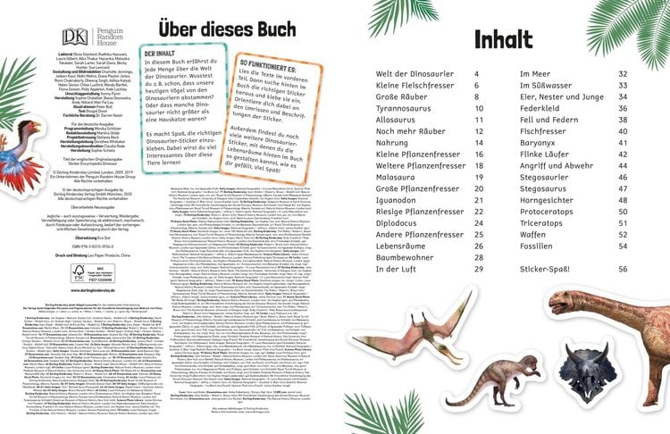 Produktbild: Sticker-Lexikon. Dinosaurier