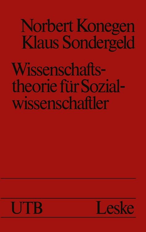 Bild vom Artikel Wissenschaftstheorie für Sozialwissenschaftler vom Autor Norbert Konegen