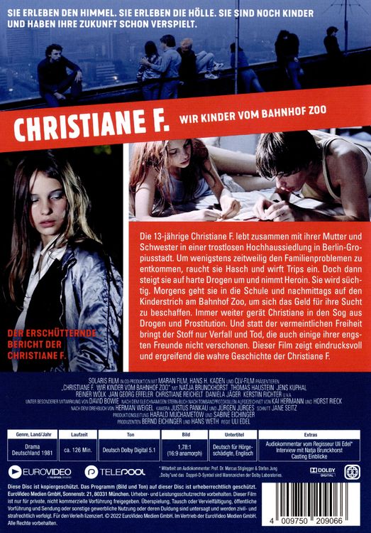 Produktbild: Christiane F. - Wir Kinder vom Bahnhof Zoo