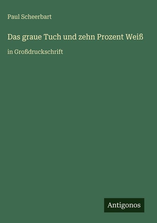 Produktbild: Das graue Tuch und zehn Prozent Wei&szlig;