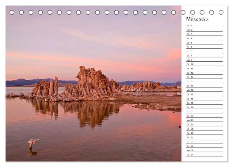 Produktbild: Kalifornien USA (Tischkalender 2026 DIN A5 quer), CALVENDO Monatskalender
