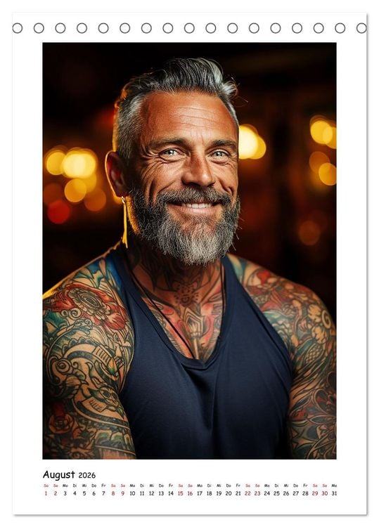 Produktbild: Tattoo to me too (Tischkalender 2026 DIN A5 hoch), CALVENDO Monatskalender