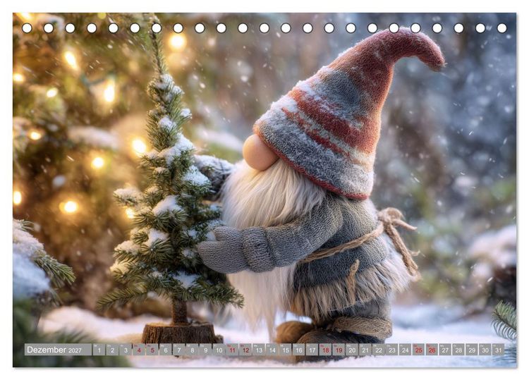 Produktbild: Wichtelgl&uuml;ck zwischen Wald und Wiese (Tischkalender 2027 DIN A5 quer), CALVENDO Monatskalender