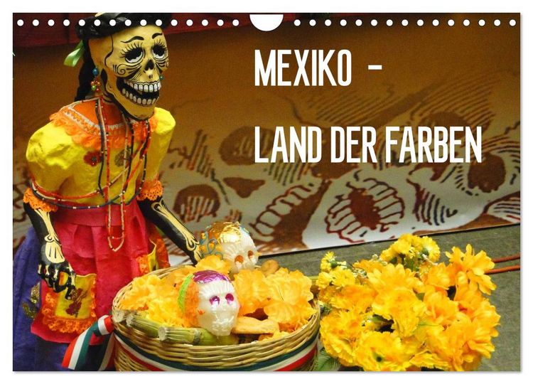Produktbild: Mexiko - Land der Farben (Wandkalender 2026 DIN A4 quer), CALVENDO Monatskalender