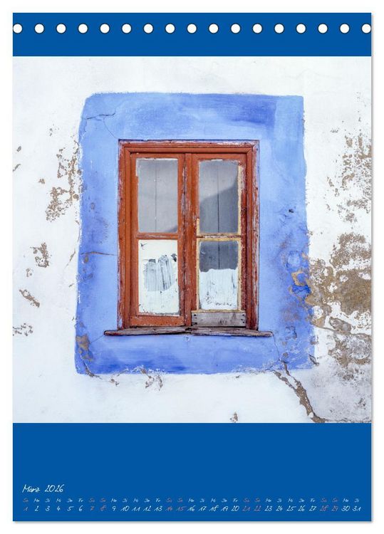 Produktbild: Alte Fenster (Tischkalender 2026 DIN A5 hoch), CALVENDO Monatskalender
