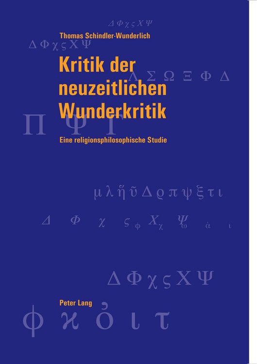 Produktbild: Kritik der neuzeitlichen Wunderkritik