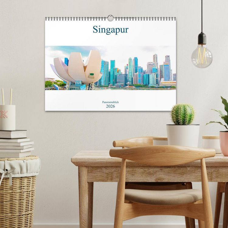 Produktbild: Singapur - Panoramablick (Wandkalender 2026 DIN A3 quer), CALVENDO Monatskalender