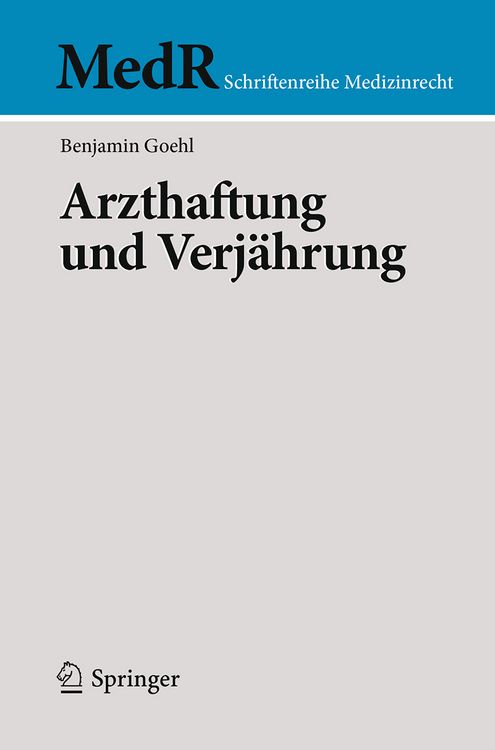 Produktbild: Arzthaftung und Verj&auml;hrung