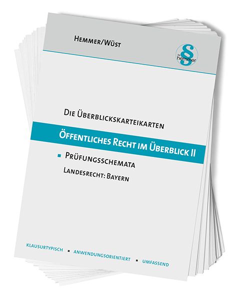 Produktbild: Die &Uuml;berblickskarteikarten &Ouml;ffentliches Recht im &Uuml;berblick II
