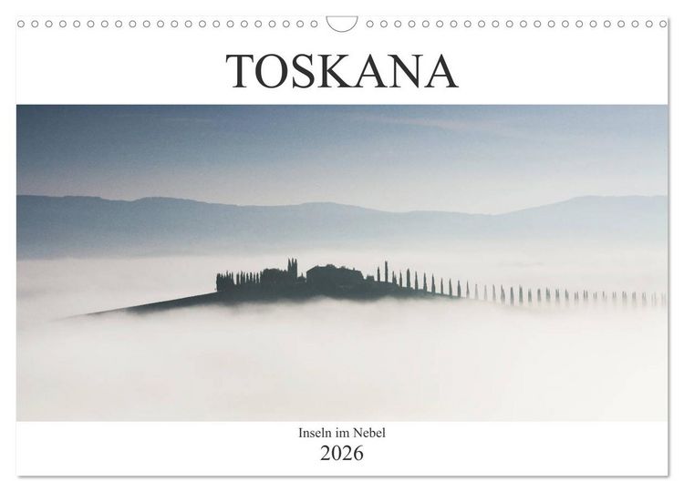 Produktbild: Toskana - Inseln im Nebel (Wandkalender 2026 DIN A3 quer), CALVENDO Monatskalender