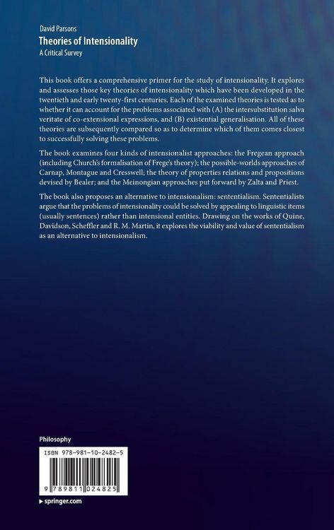 Produktbild: Theories of Intensionality