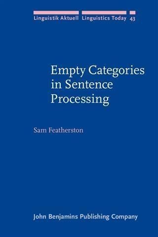 Produktbild: Empty Categories in Sentence Processing
