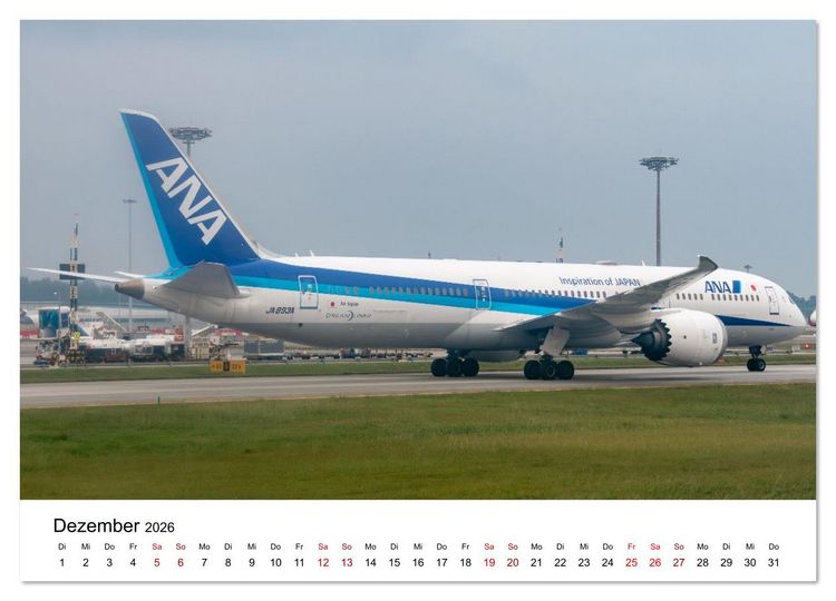 Produktbild: Boeing 787 Kalender (Wandkalender 2026 DIN A4 quer), CALVENDO Monatskalender